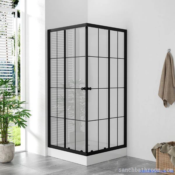 900x900 čtvercový sprchový kout černý