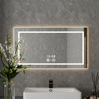 Moderní podsvícená LED zrcadla pro umyvadlo a stěnu koupelny